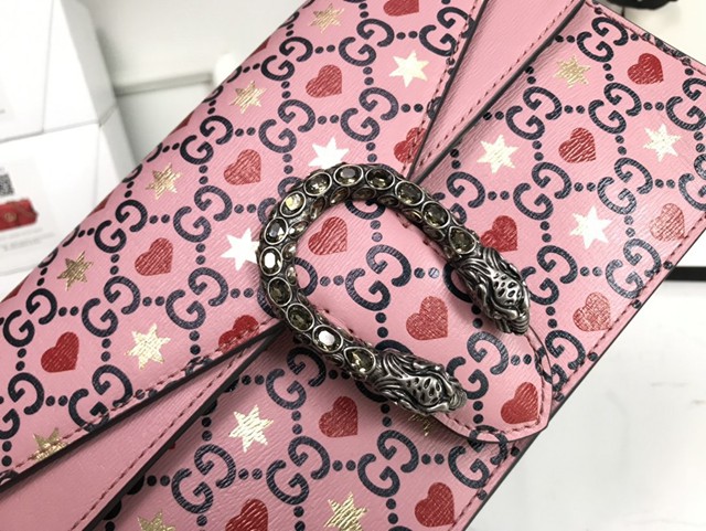 Gucci經典款女包 400249 古馳Gucci Dionysus情人節限量款 Gucci單肩斜挎女包  gqy3961